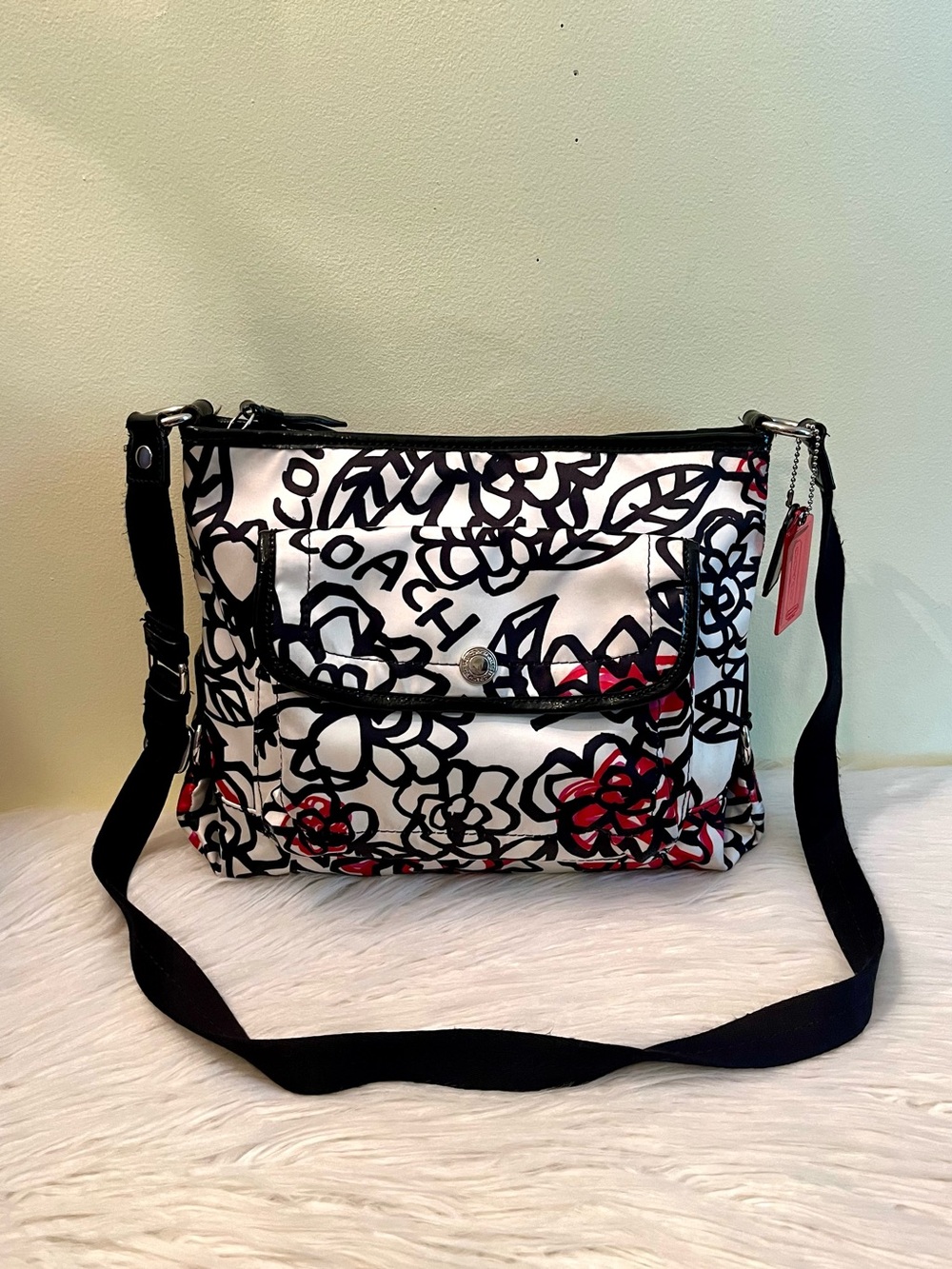 Coach Poppy Daisy Graffiti Crossbody Bag